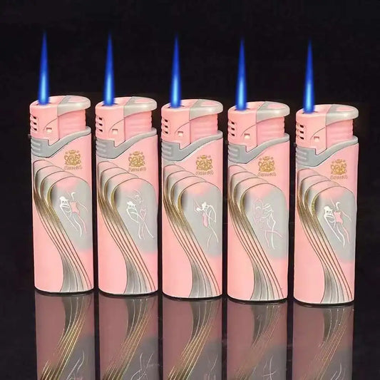 5PCS Jet Torch Flame Lighter Set – Windproof Refillable Butane Gadgets