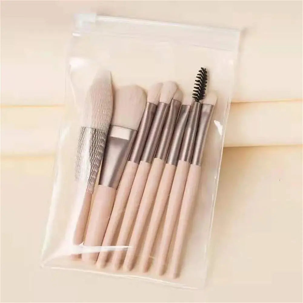 8-Piece Makeup Brush Set – Soft & Fluffy Blending Tools