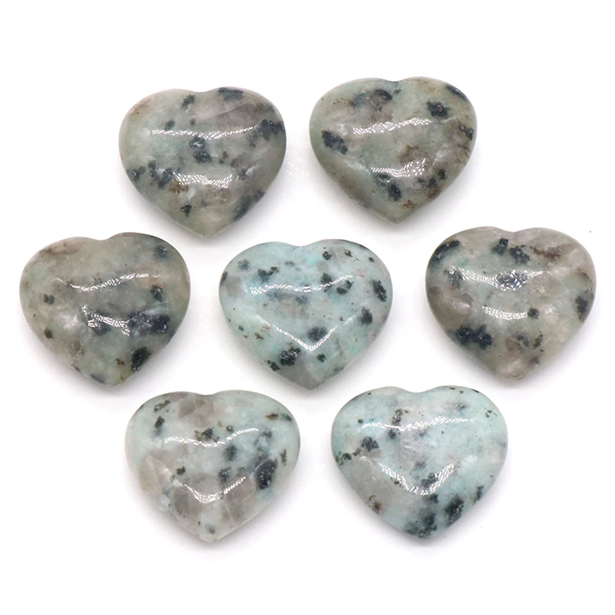 Natural Stone Heart Crystals – Rose Quartz, Amethyst & Gemstone Ornaments