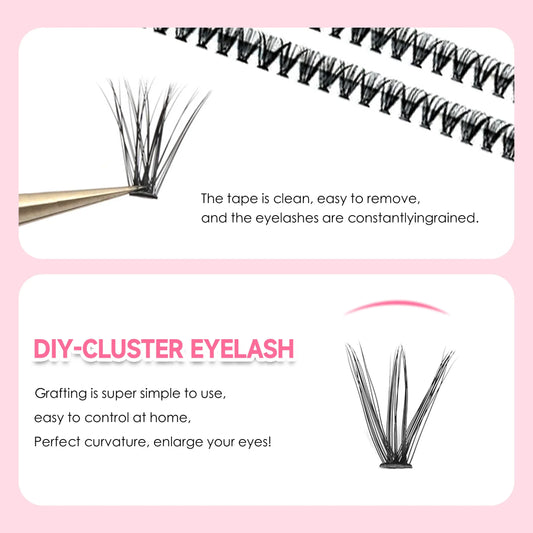 DIY Lash Extension Kit – 200PCS Cluster Lashes Set