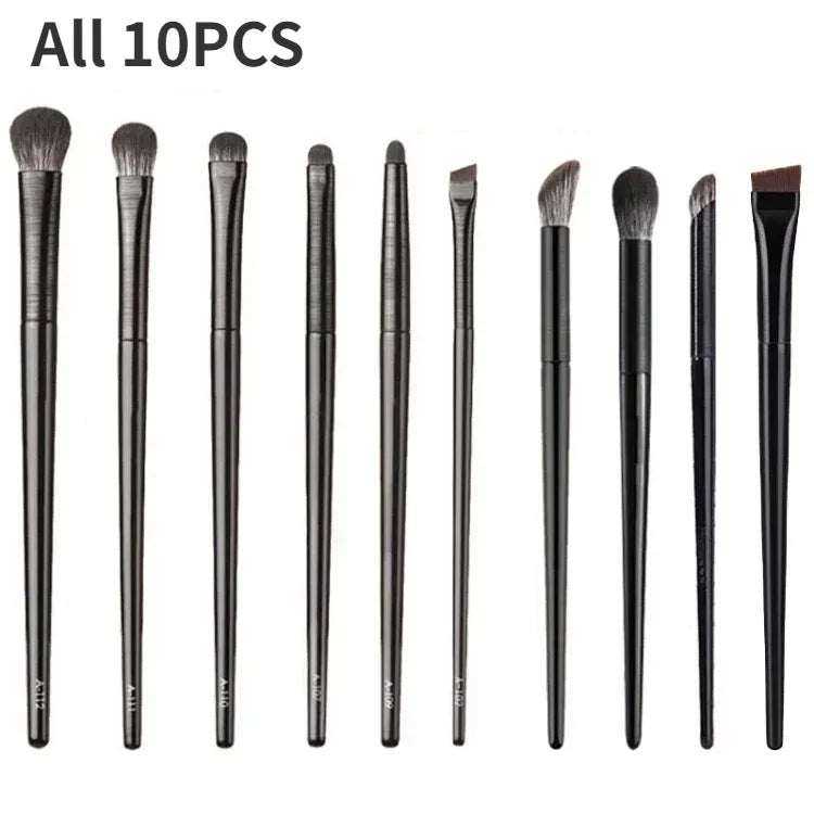Professional Makeup Brush Set – Natural Fiber Brushes for Face & Eyes (6–10pcs)