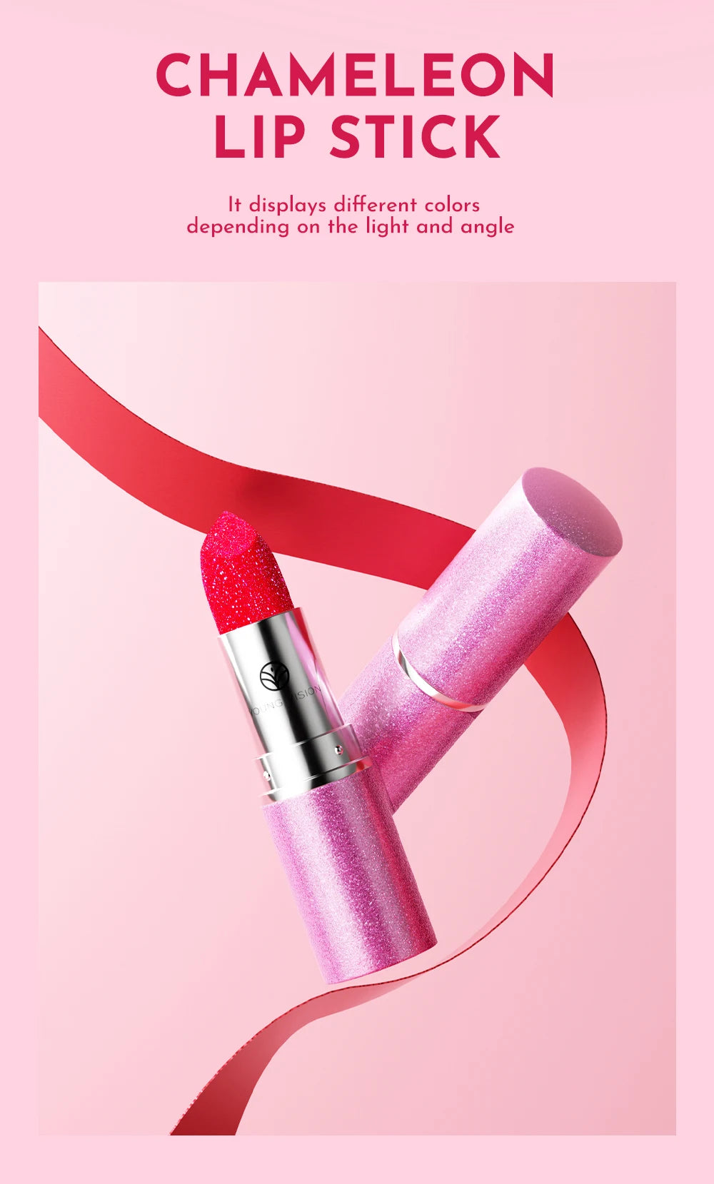 YOUNG VISION Color-Changing Pearl Lipstick – Flash, Glow & Go!