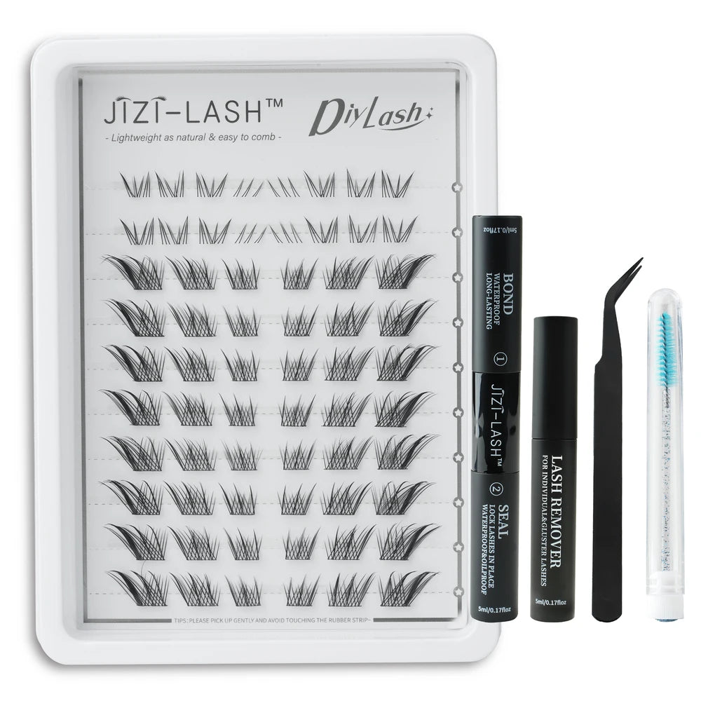 Individual Cluster Eyelashes – C Curl, 3D Mink Style, Wispy & Fluffy