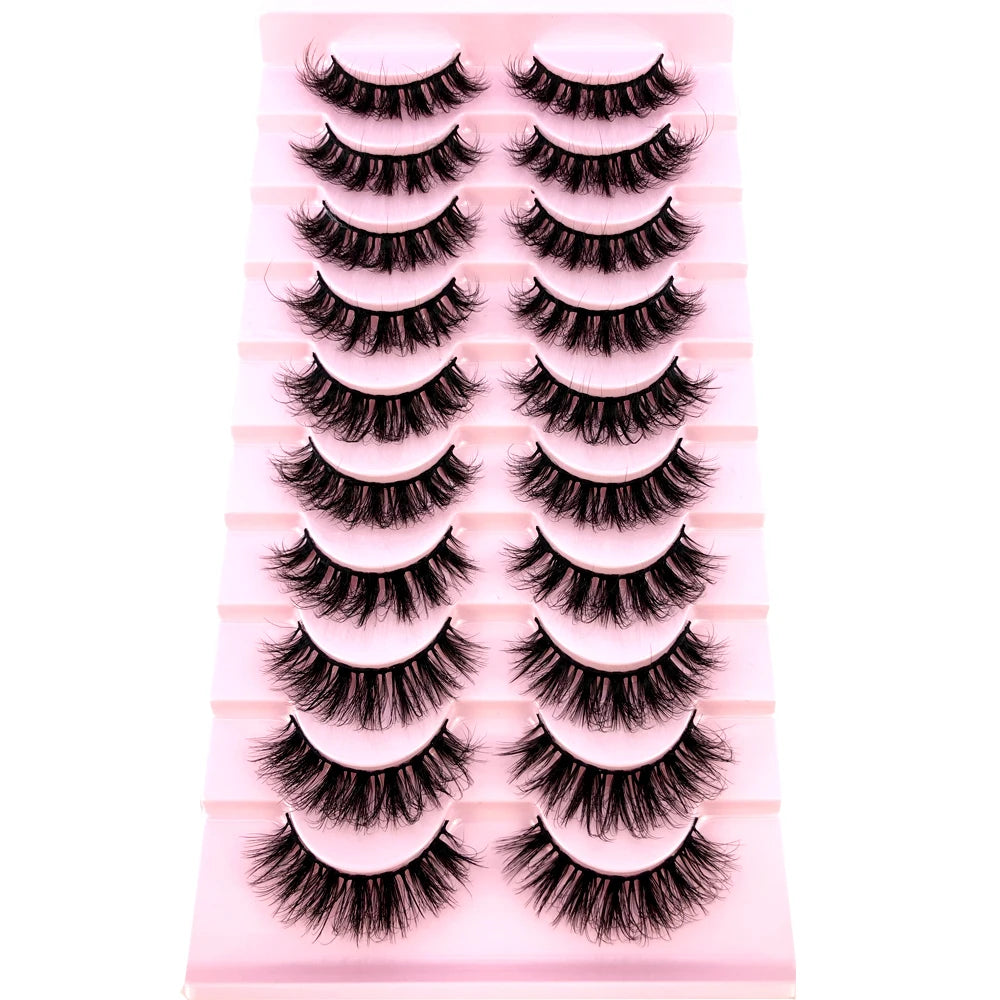 3D Mink-Effect False Eyelash Set – Soft, Fluffy & Full of Volume