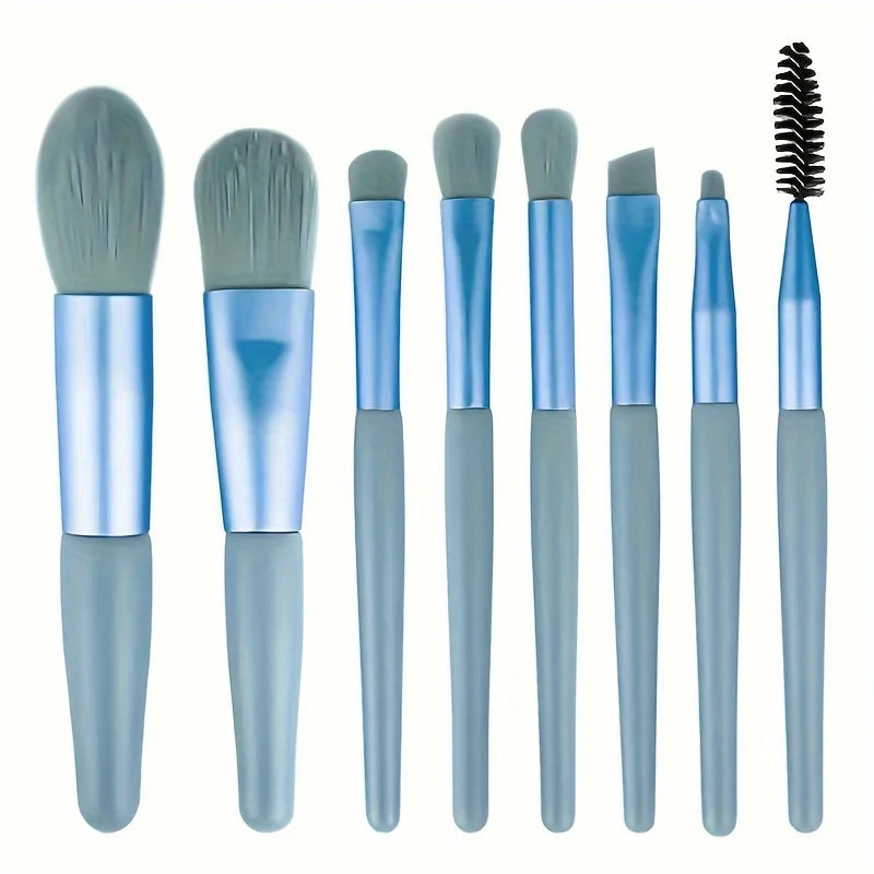 8/20-Piece Eye Makeup Brush Set – With Optional Sponges & Puffs