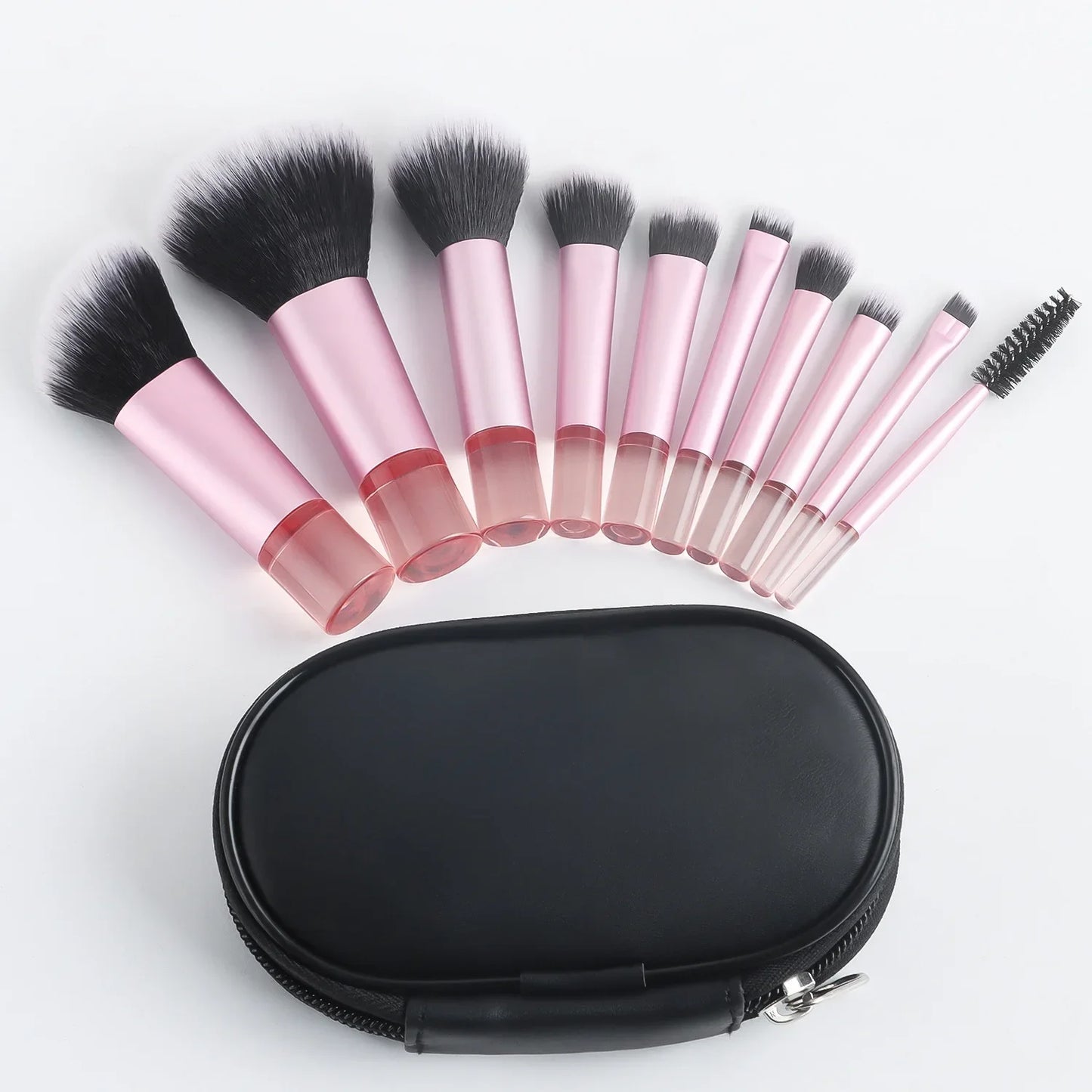 10-Piece Mini Makeup Brush Set – Portable Beauty Tools
