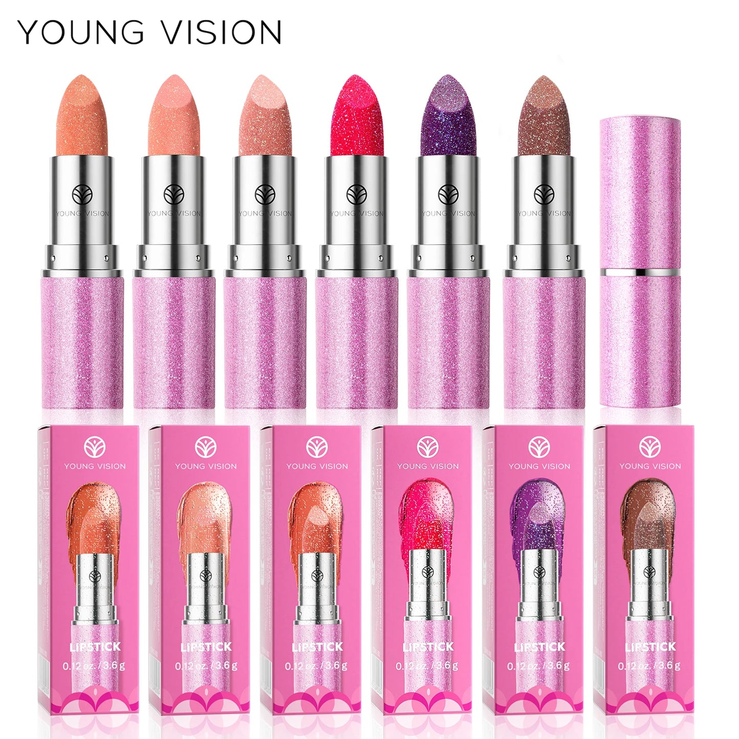 YOUNG VISION Color-Changing Pearl Lipstick – Flash, Glow & Go!