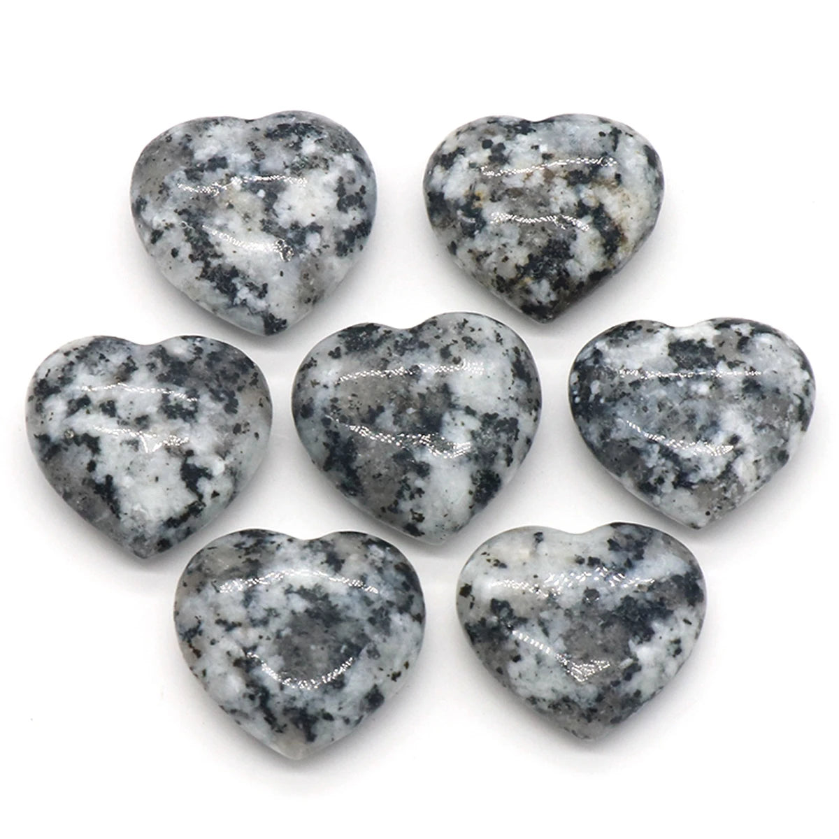 Natural Stone Heart Crystals – Rose Quartz, Amethyst & Gemstone Ornaments