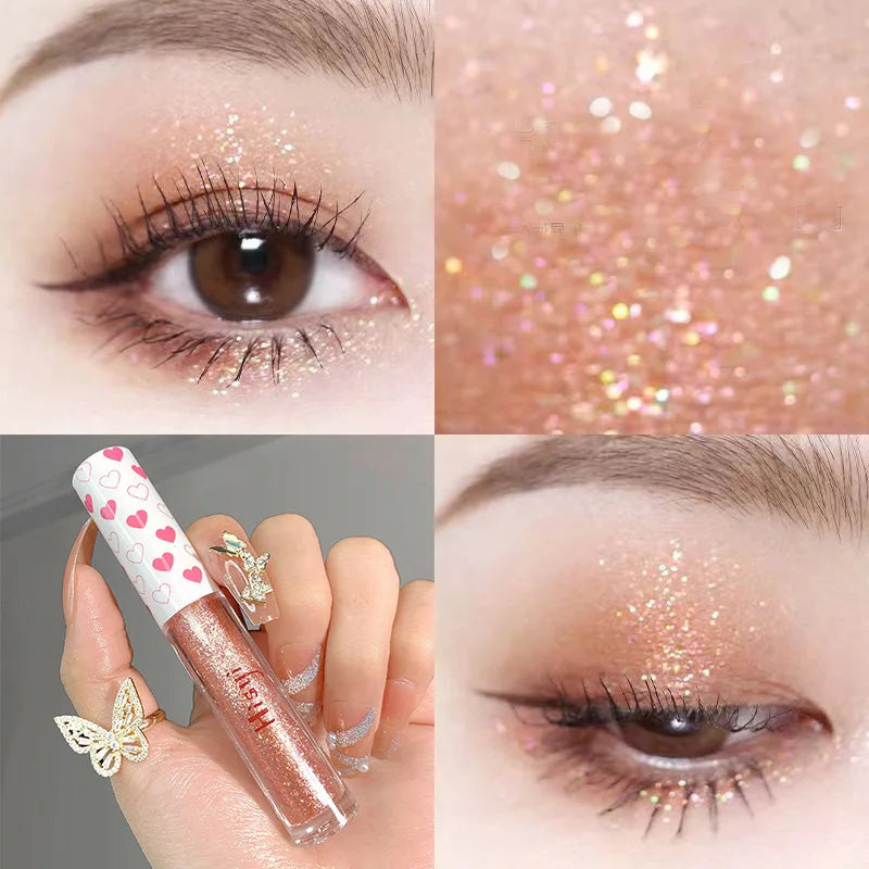 6 Colors Glitter Liquid Eyeshadow