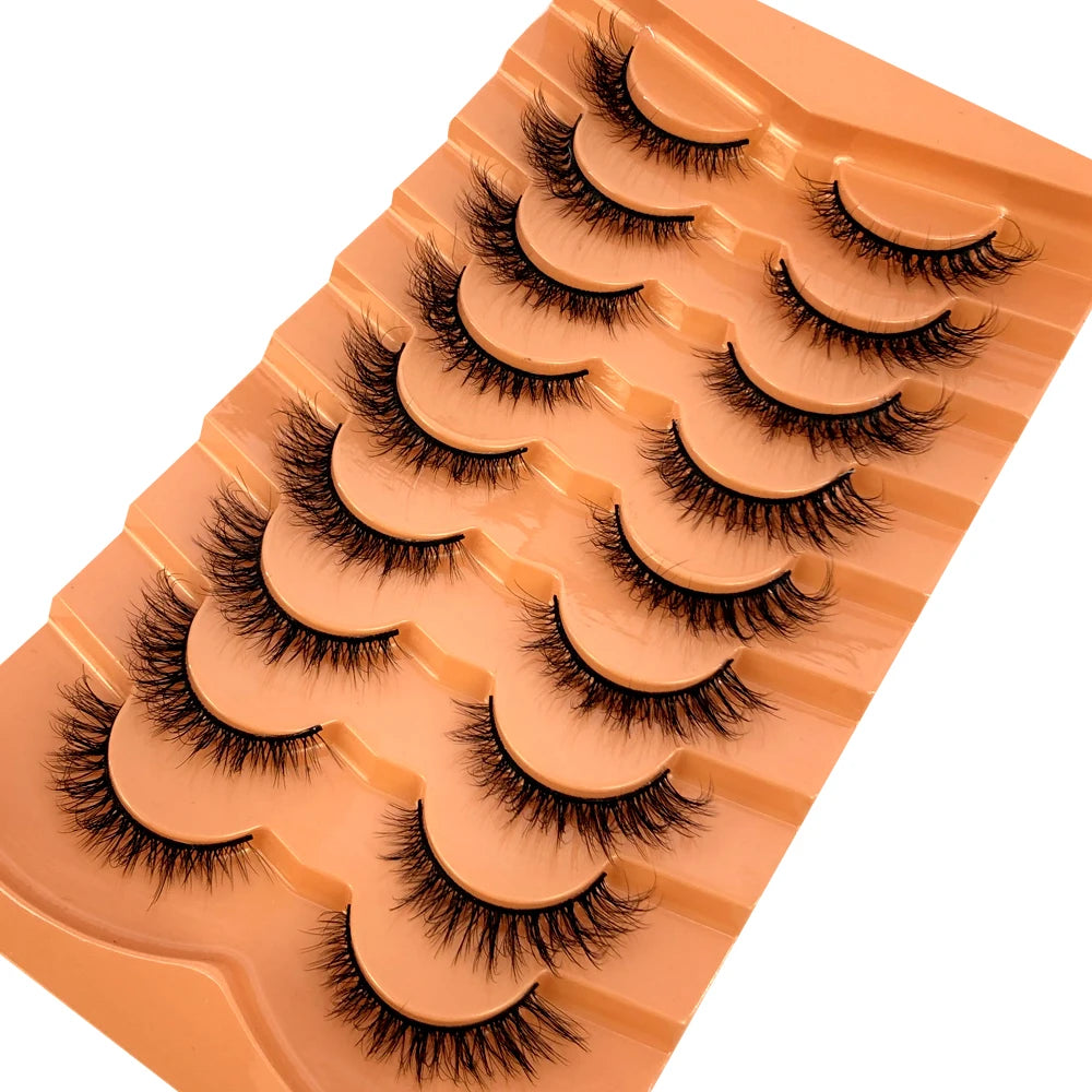 3D Mink-Effect False Eyelash Set – Soft, Fluffy & Full of Volume