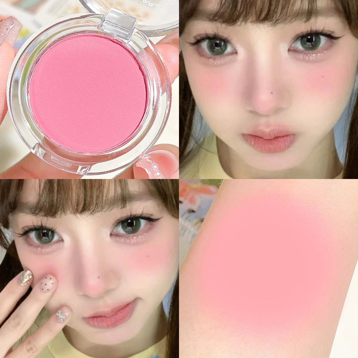 Monochrome Matte Blush – Natural Finish & Soft Glow