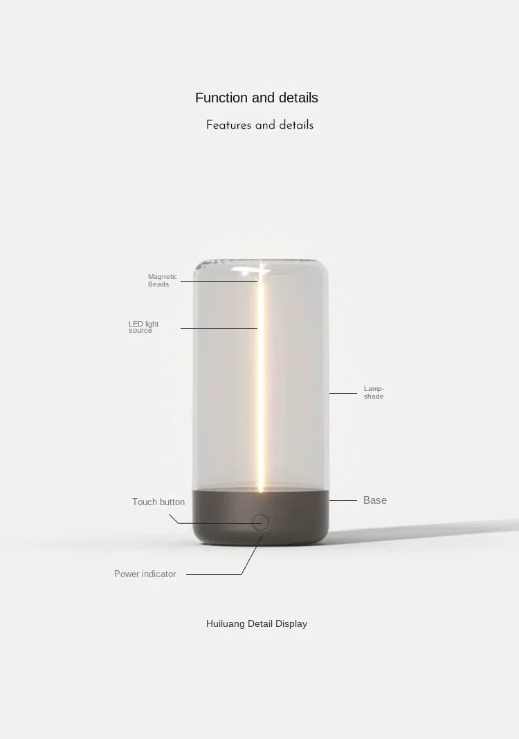 Portable Quantum Wire Ambient Magnetic Light – Type-C Rechargeable Night Lamp with Eye Protection