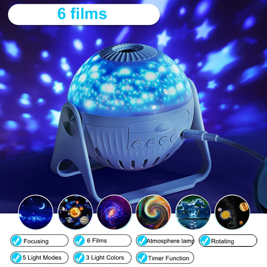 Galaxy Projector Night Light – Starry Planetarium Lamp for Home & Gifts