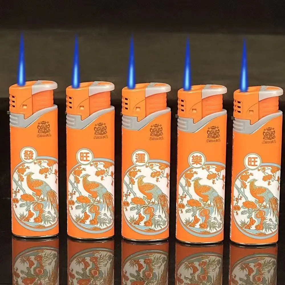 5PCS Jet Torch Flame Lighter Set – Windproof Refillable Butane Gadgets