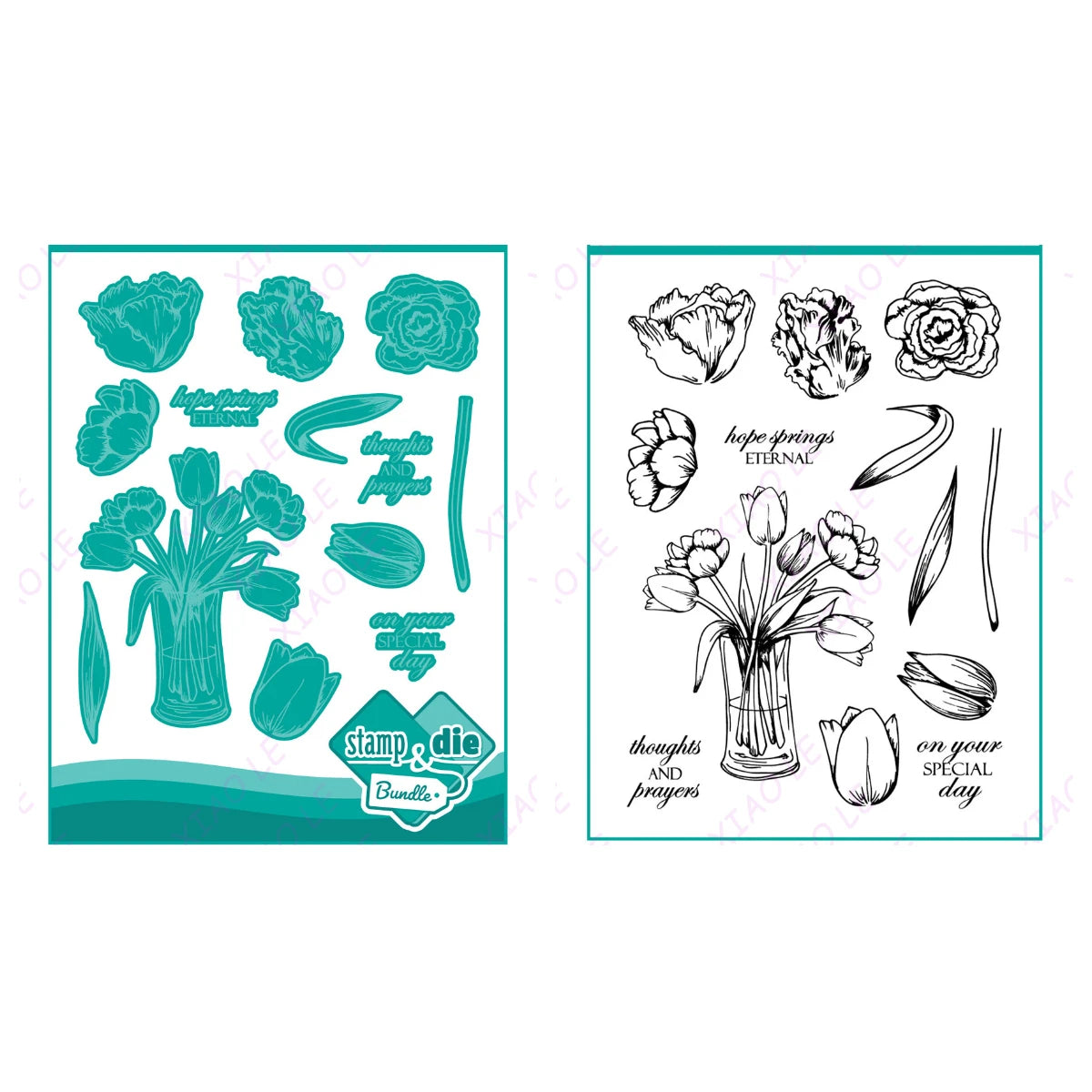 Holiday & Birthday Wishes Metal Cutting Dies – DIY Craft & Scrapbooking Stencils