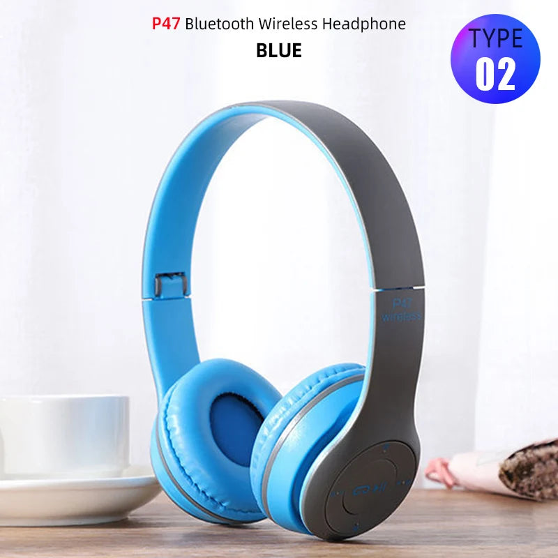 Foldable Bluetooth Sport Headphones – Bass, Comfort, & Wireless Freedom
