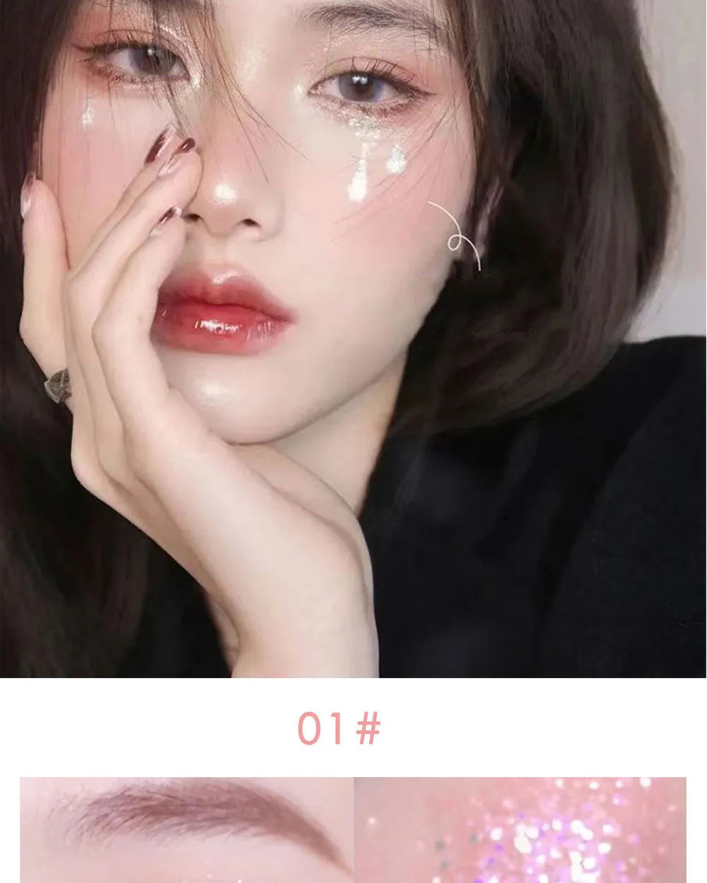 6 Colors Glitter Liquid Eyeshadow