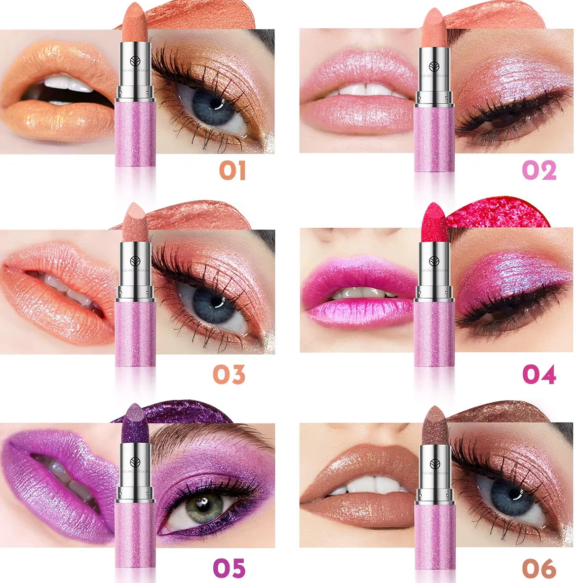 YOUNG VISION Color-Changing Pearl Lipstick – Flash, Glow & Go!