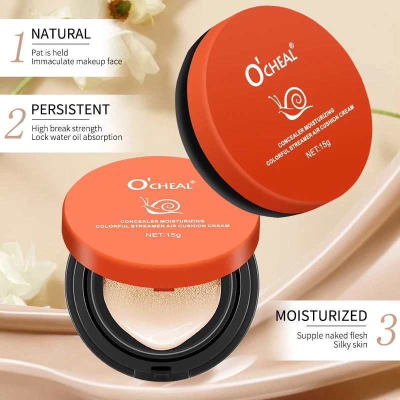 Whitening BB Cream Foundation – Air Cushion Concealer & Brightening Base