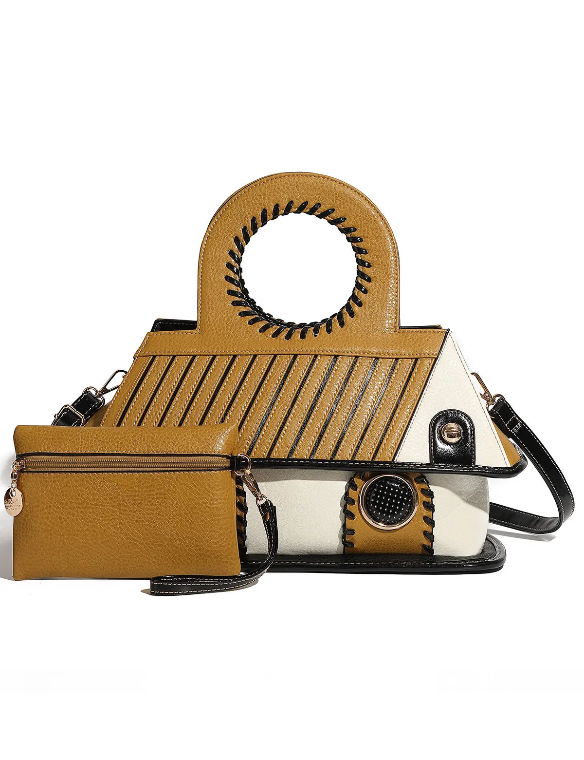 Large Capacity Women’s Leather Purse – Fashion Top Handle & Crossbody Handbag