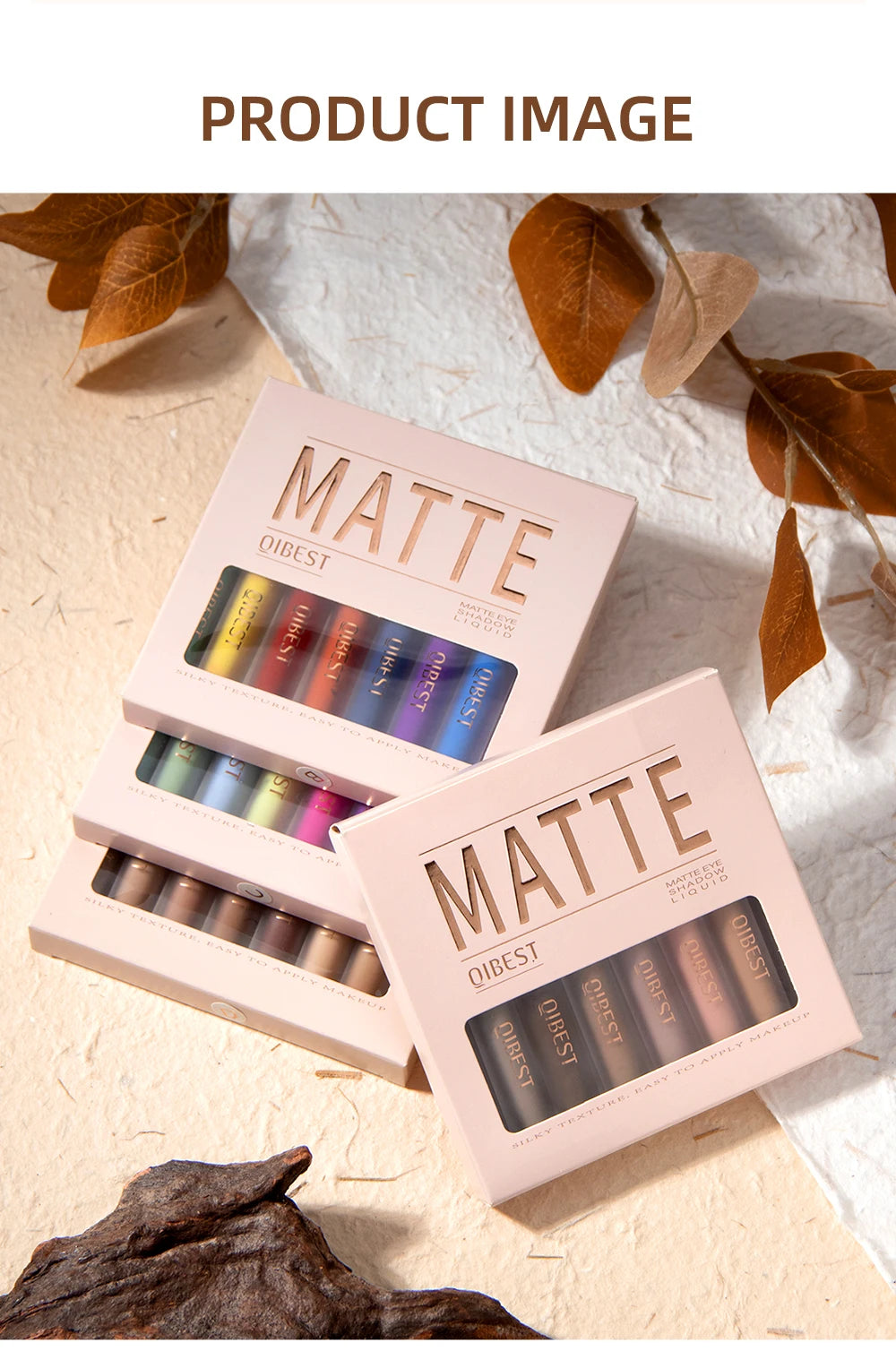 8pcs Liquid Eyeshadow Stick Set – Brown & Coffee Tones