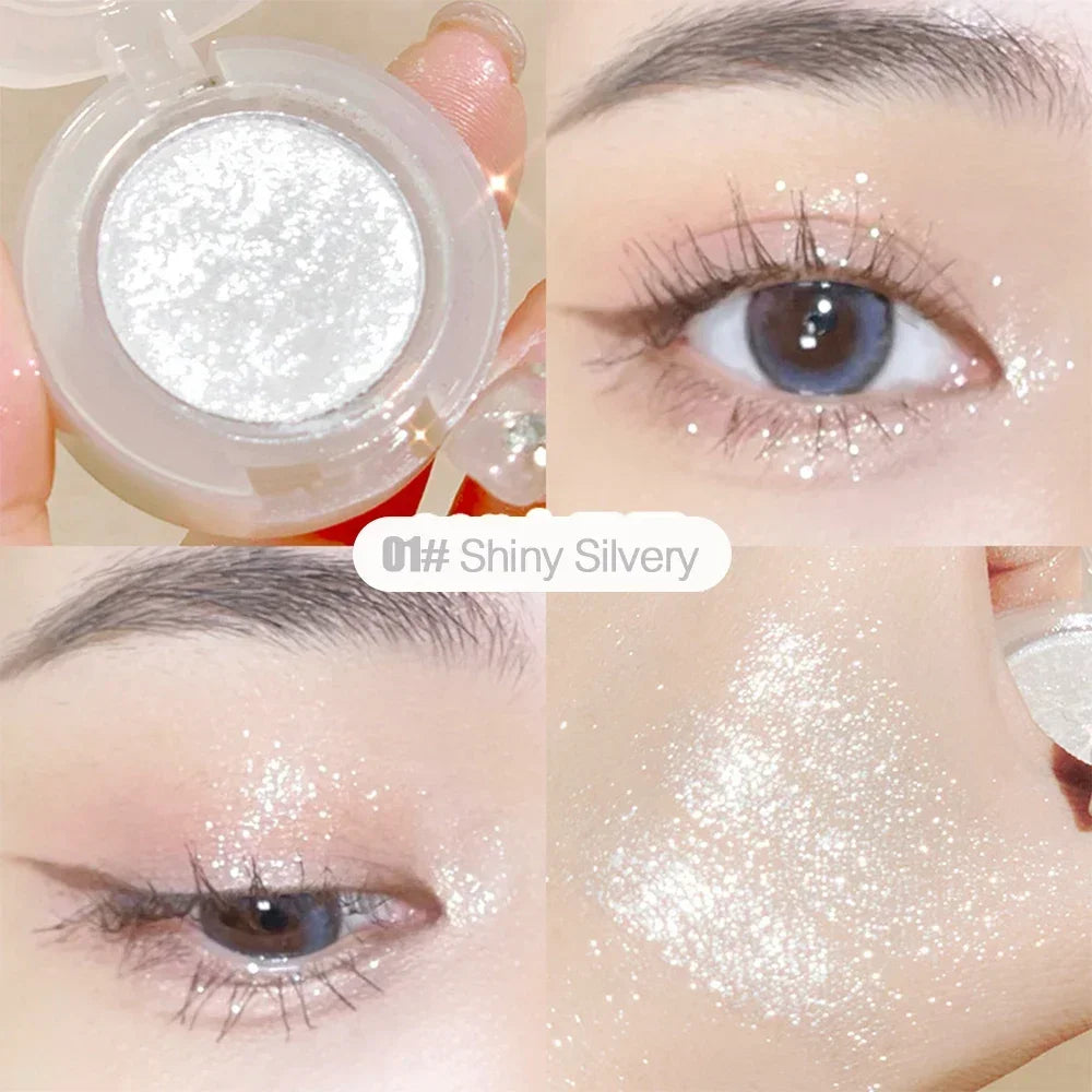 Diamond Glitter Monochrome Eyeshadow – Waterproof Long-Lasting Sparkle