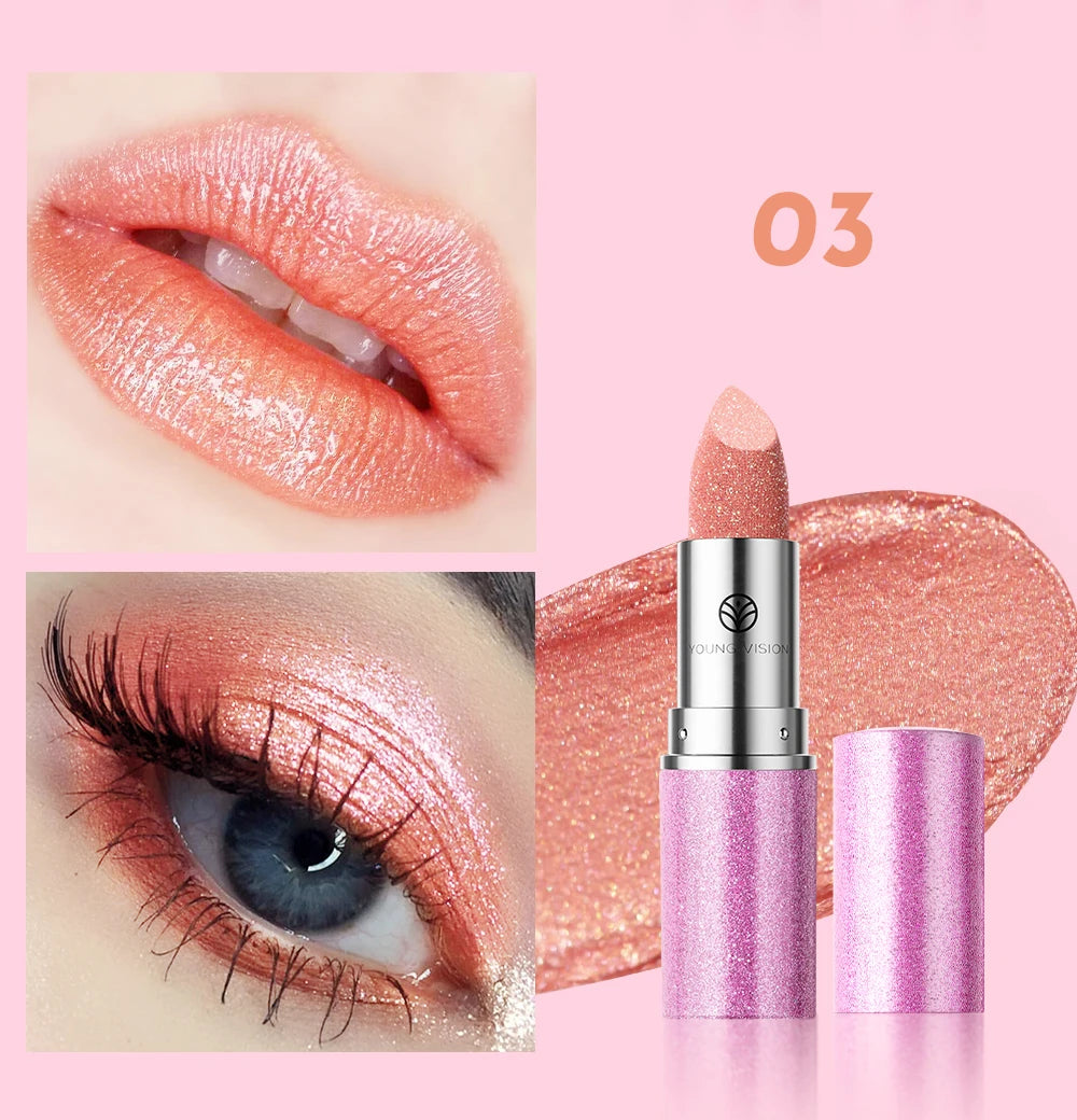 YOUNG VISION Color-Changing Pearl Lipstick – Flash, Glow & Go!
