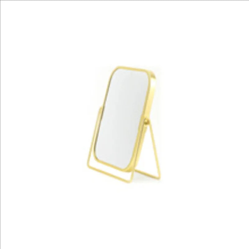 Dual-Sided Square Tabletop Makeup Mirror