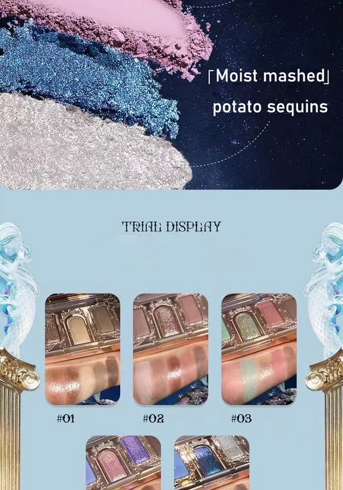 Flower Knows Moonlight Mermaid Eyeshadow Palette – 8 Magical Shades to Mesmerize
