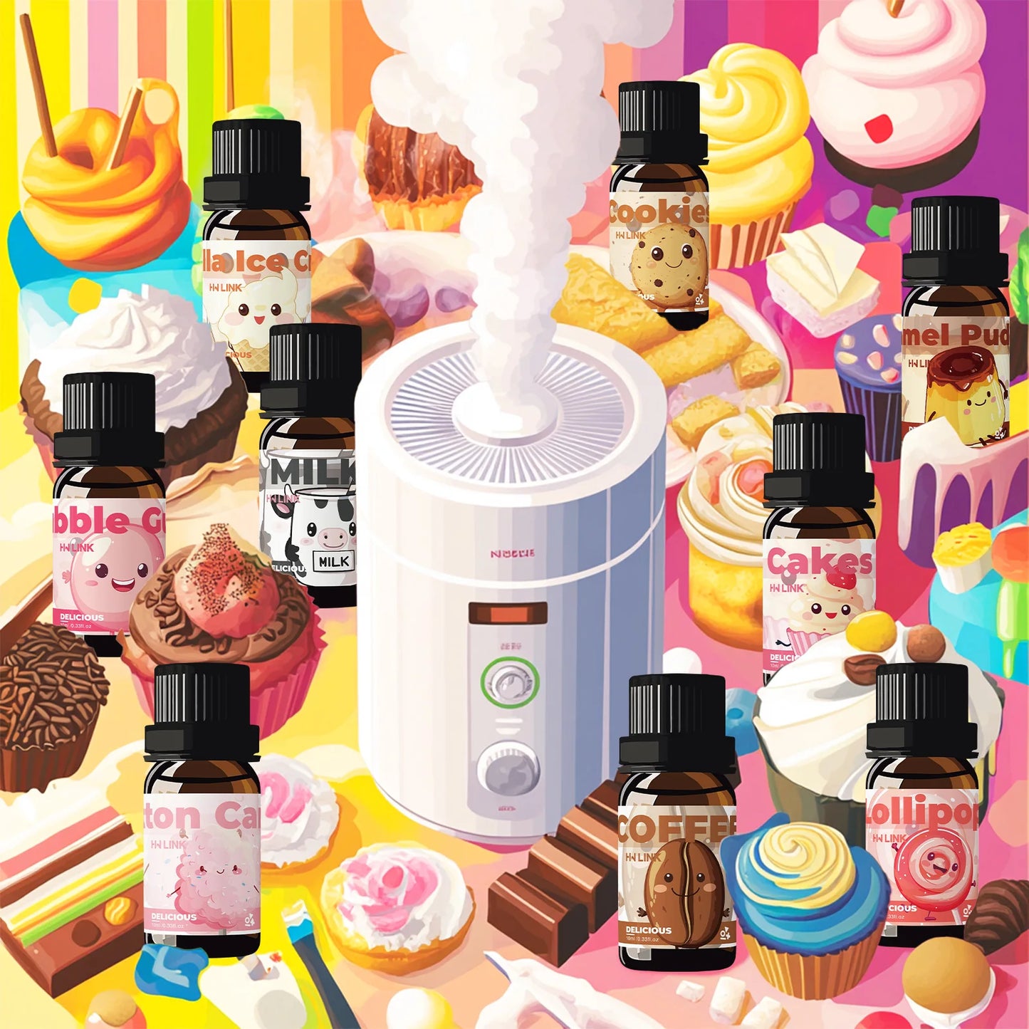 10ml Lollipop Fragrance Oil – Sweet Long-Lasting Scent for Diffusers, Candles & Soap Making