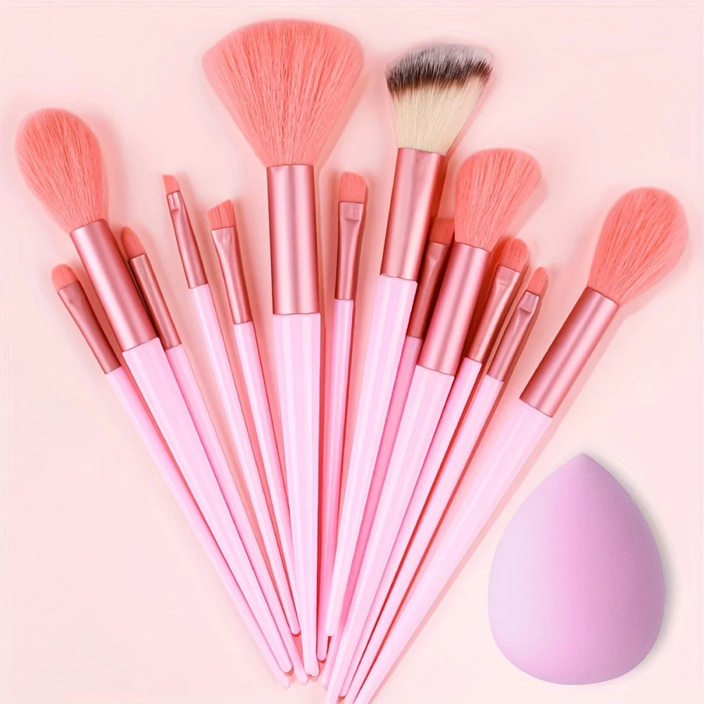 Professional Makeup Brush Set – 13pcs / 33pcs with Sponges & Tools
