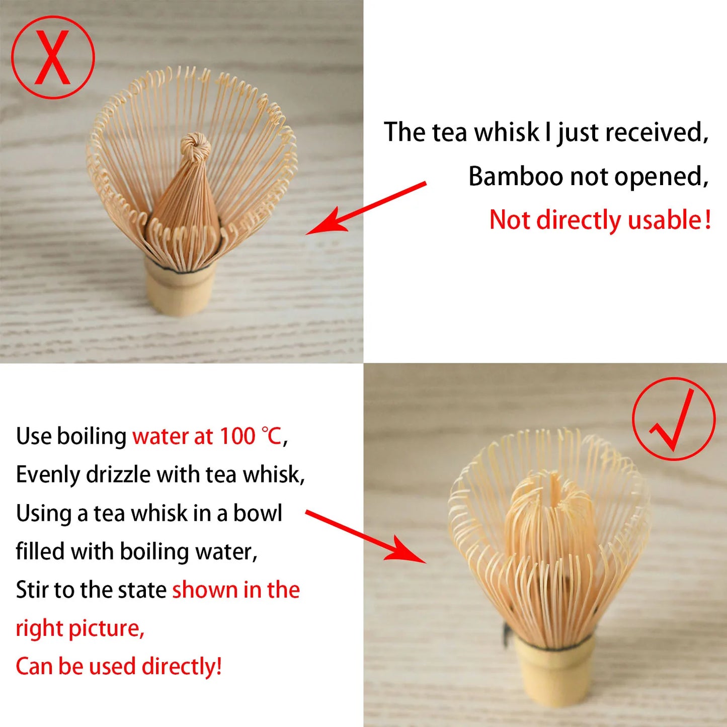 6PCS Japanese-Style Matcha Tea Set – Bowl, Spoon, Whisk, Sieve, and Accessories