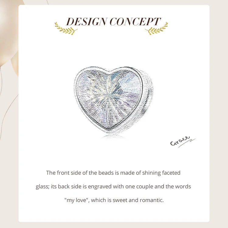 925 Sterling Silver Rainbow Heart Charm β Shine with Every Sparkle