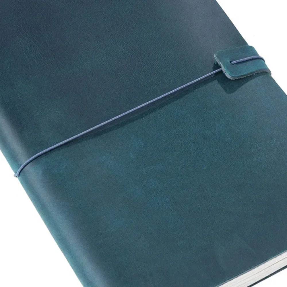 Handmade Genuine Leather Notebook – Vintage Cowhide Diary, Journal & Travel Planner Cover