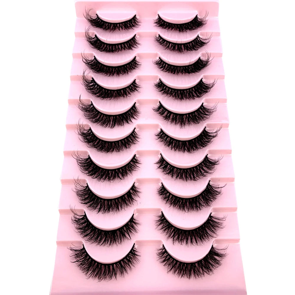 3D Mink-Effect False Eyelash Set – Soft, Fluffy & Full of Volume