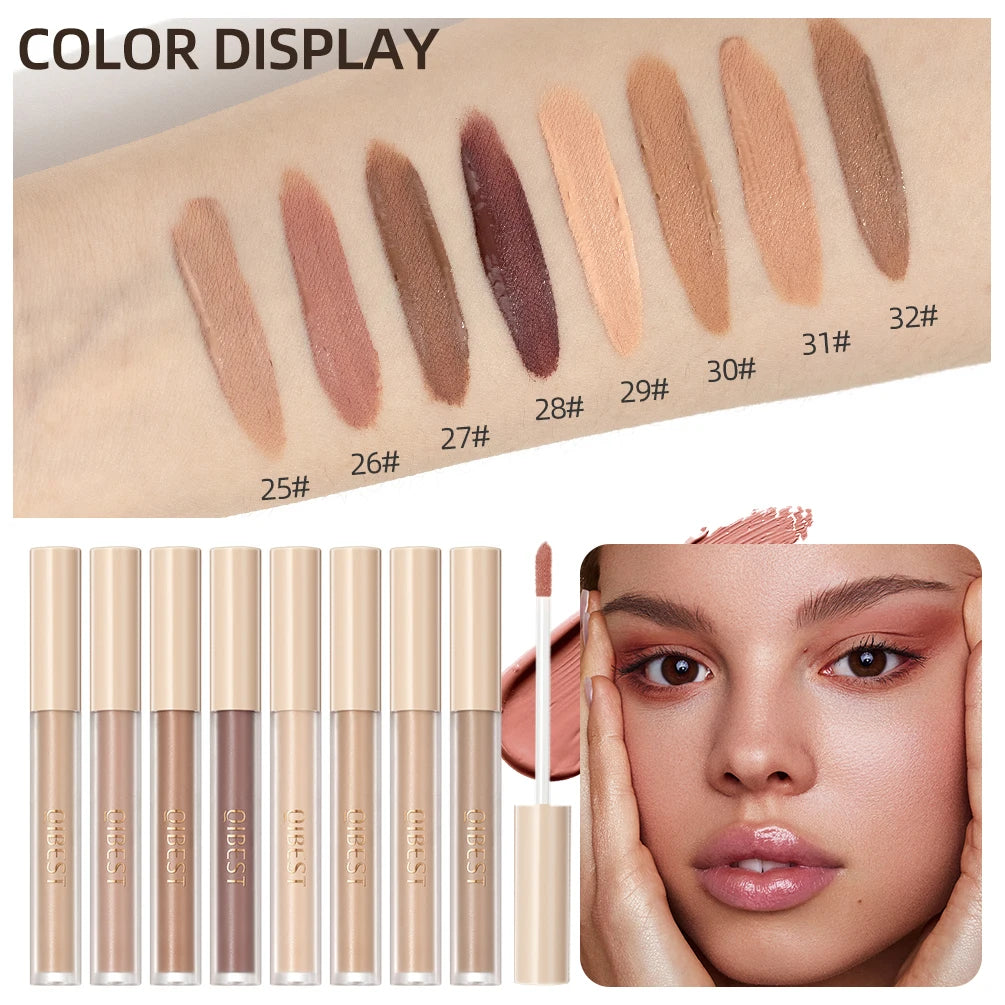 8pcs Liquid Eyeshadow Stick Set – Brown & Coffee Tones