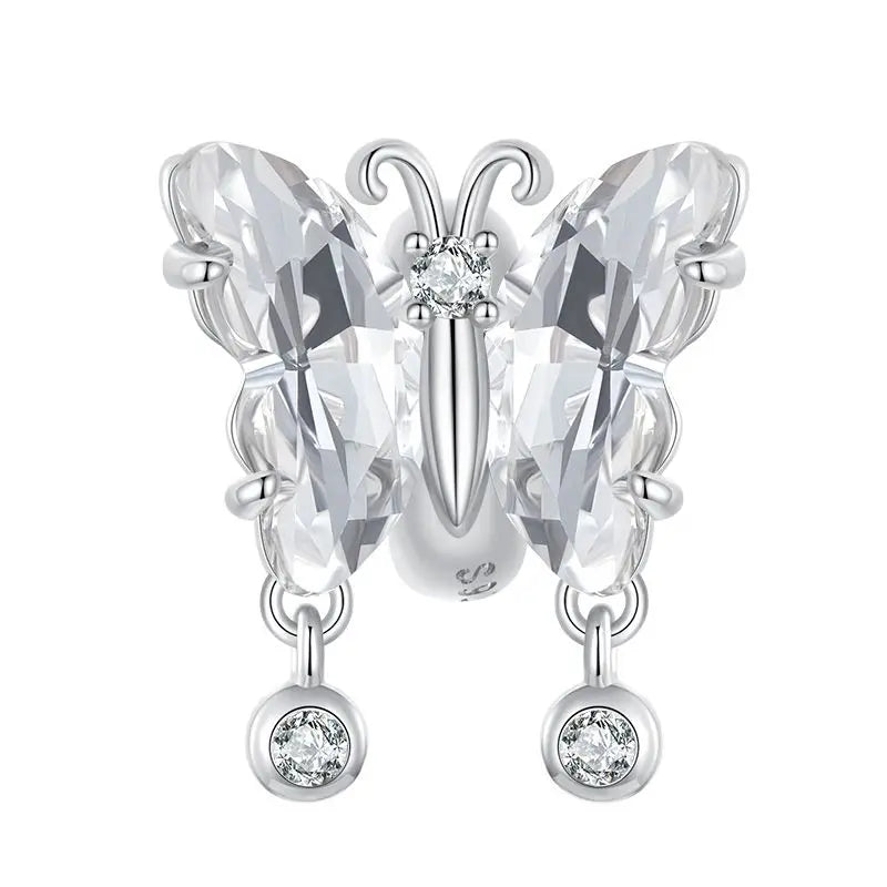 925 Sterling Silver Rainbow Heart Charm β Shine with Every Sparkle