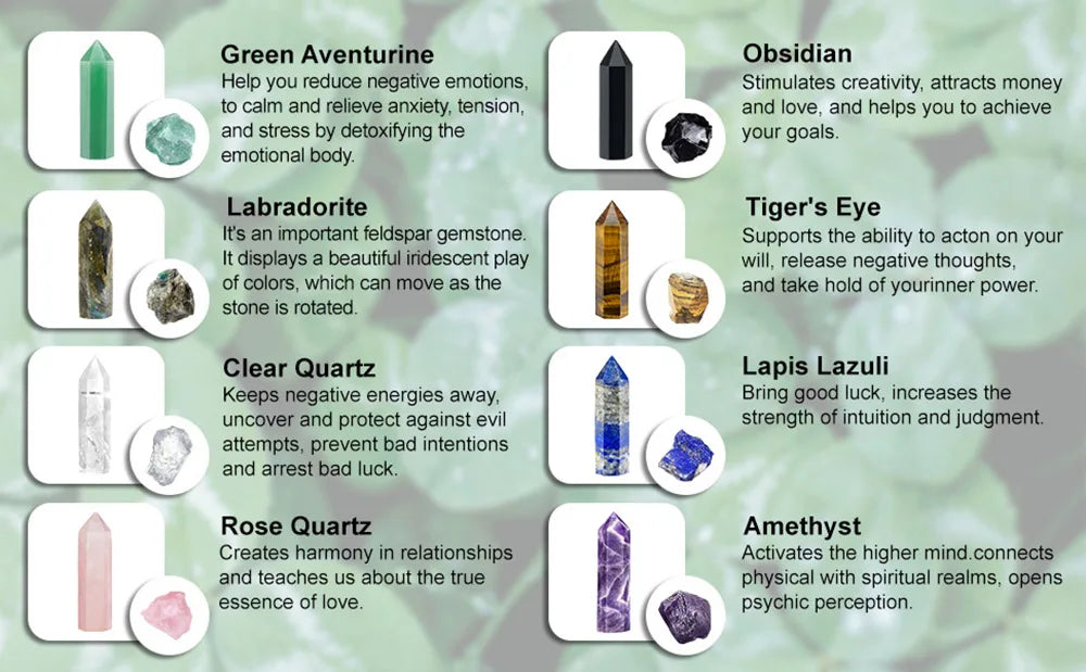 Natural Crystal Point Wand – Healing Stones & Witchcraft Décor