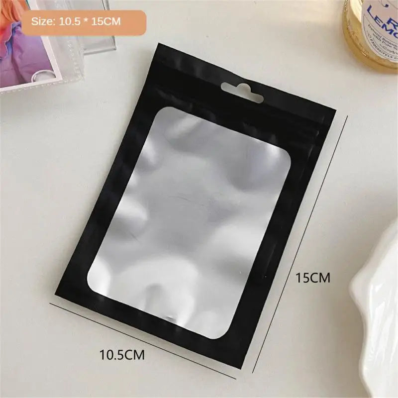 10pcs Holographic Smell-Proof Mylar Bags – Resealable Ziplock Pouches