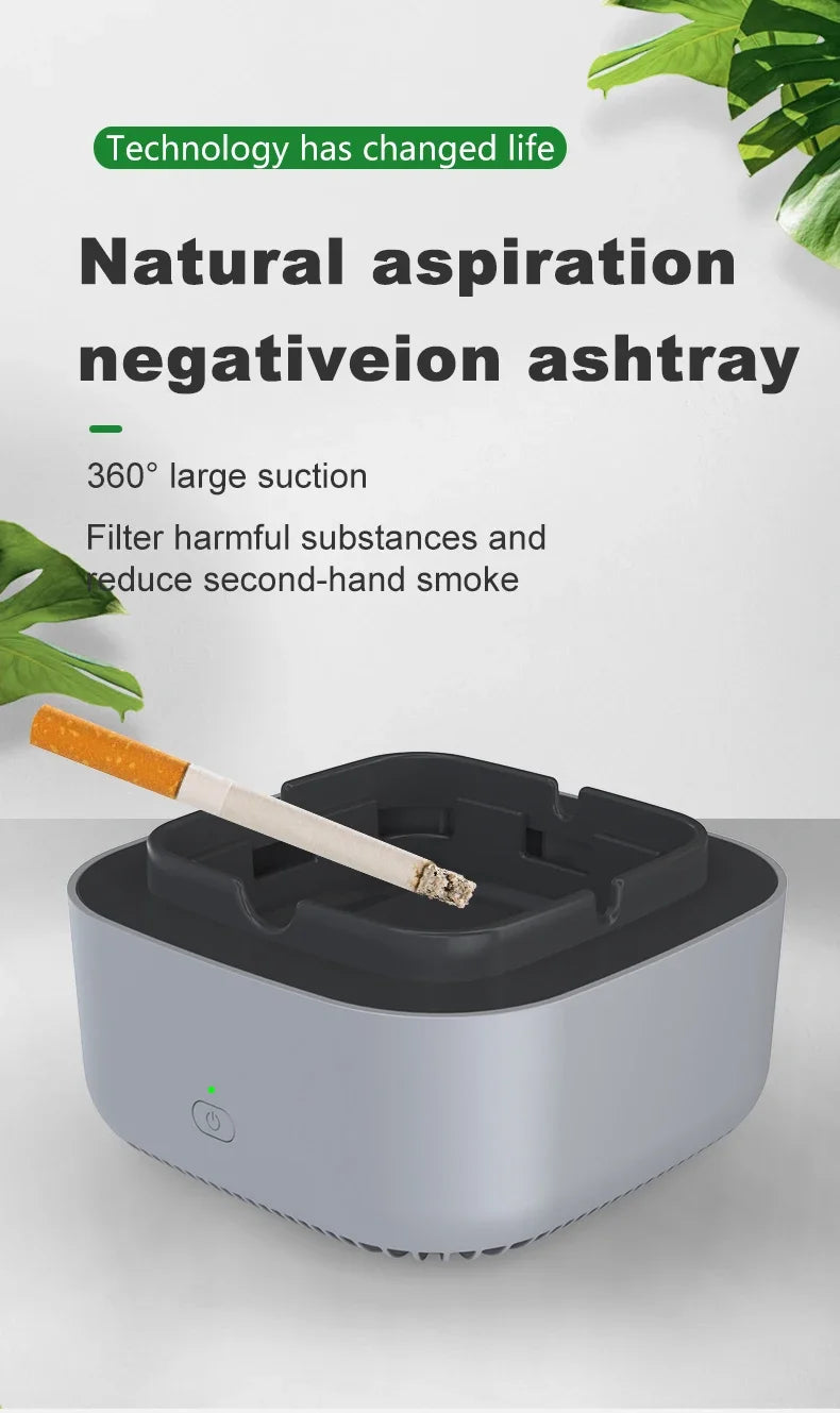 Smart Air Purifier Tray – Portable Anion Purification Gadget for Home & Car
