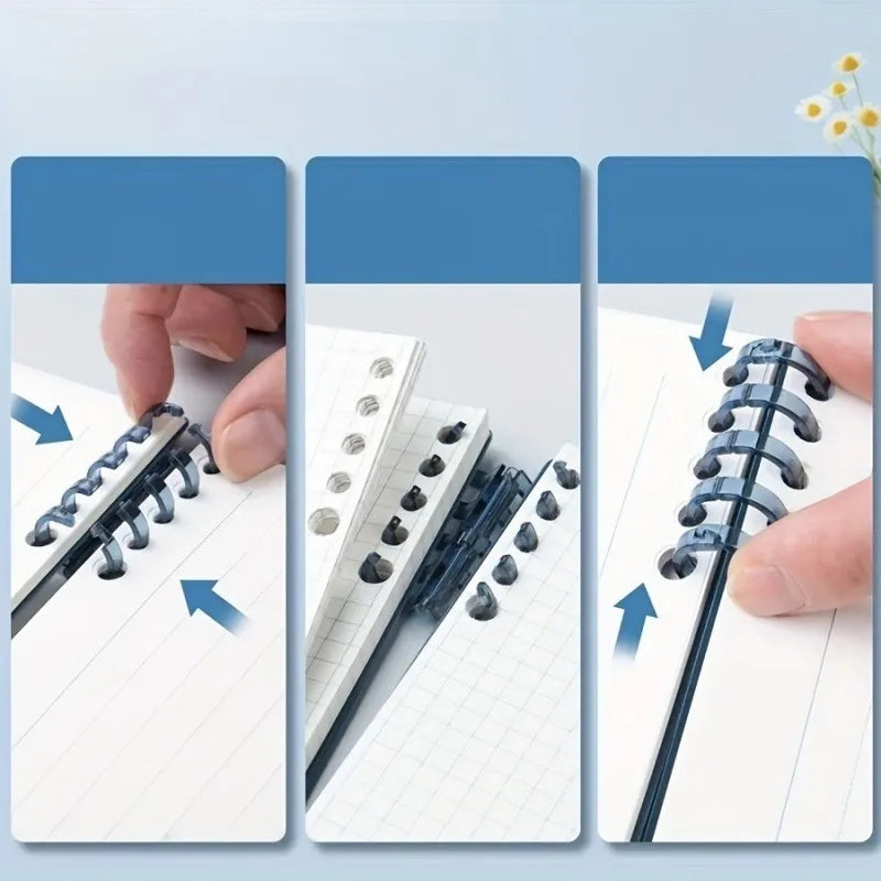 Refillable Spiral Notebook – A5 Top-Flip Lined Journal
