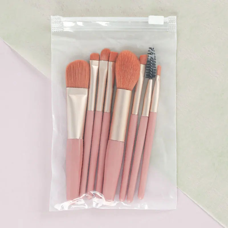 8/20-Piece Eye Makeup Brush Set – With Optional Sponges & Puffs