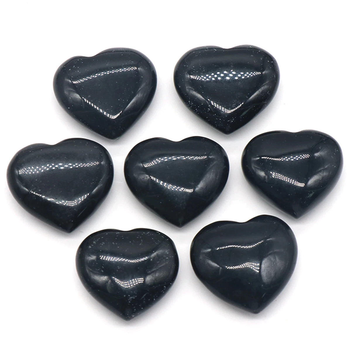 Natural Stone Heart Crystals – Rose Quartz, Amethyst & Gemstone Ornaments