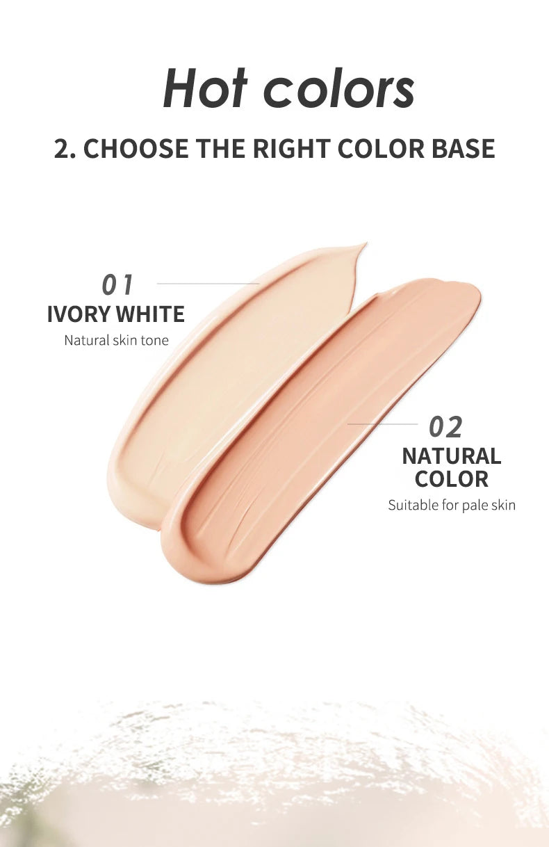 Whitening BB Cream Foundation – Air Cushion Concealer & Brightening Base