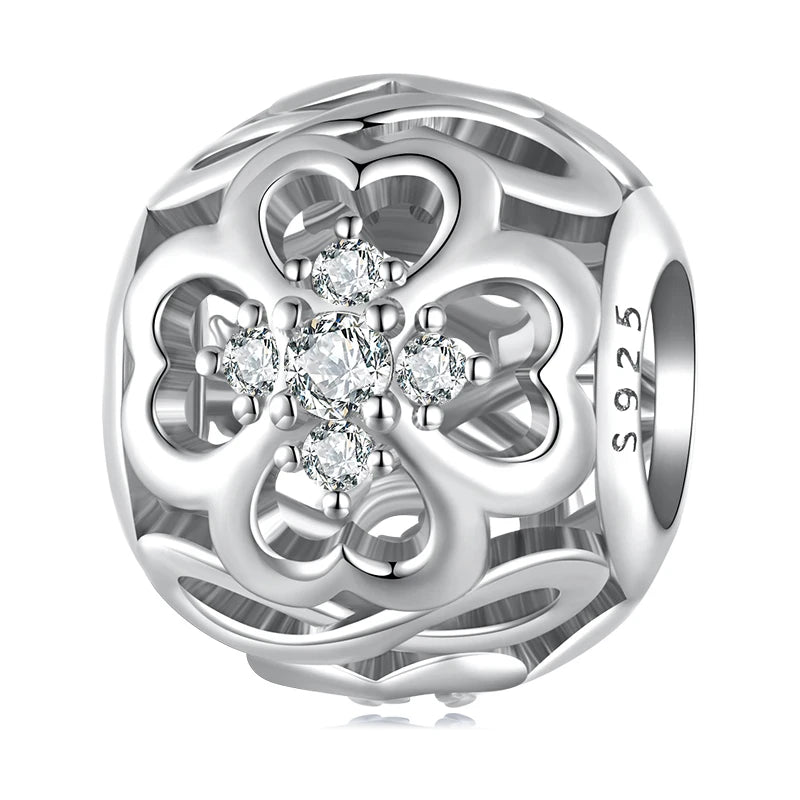 925 Sterling Silver Rainbow Heart Charm β Shine with Every Sparkle