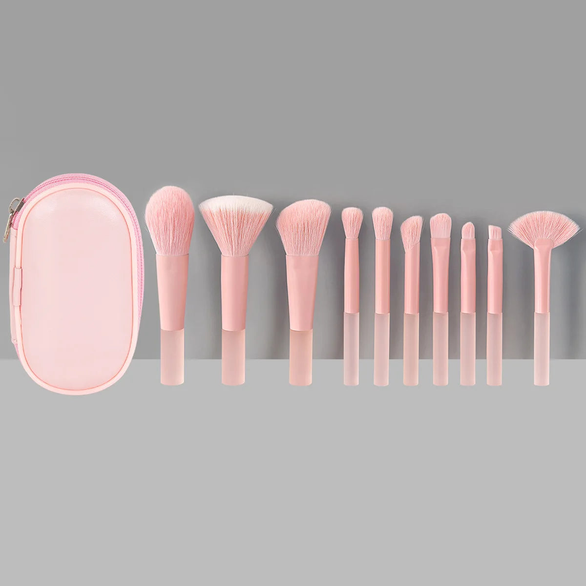 10-Piece Mini Makeup Brush Set – Portable Beauty Tools