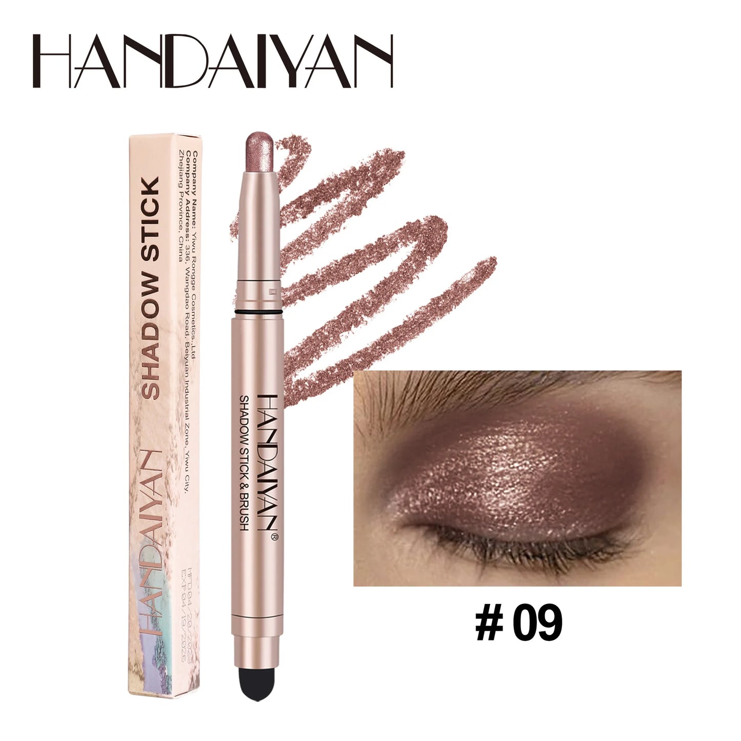 Shimmer Eye Shadow Stick – Creamy Highlight for Lids & More