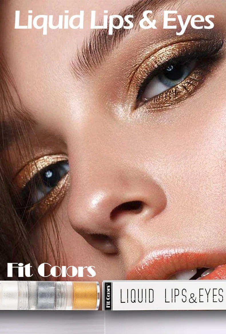 Fit Colors 3-Section Liquid Shimmer Eyeshadow Set – Pearl, Diamond & Drama