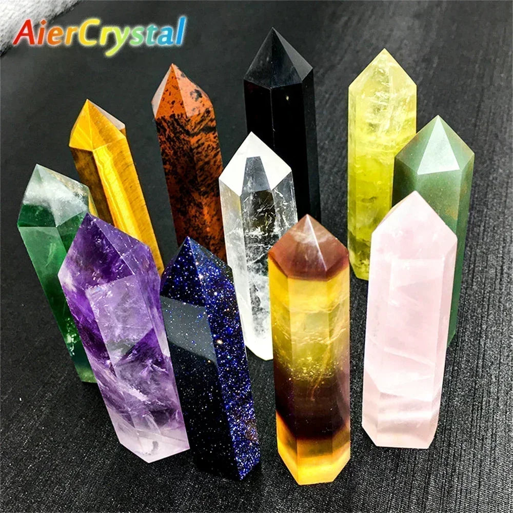 Natural Crystal Point Wand – Healing Stones & Witchcraft Décor