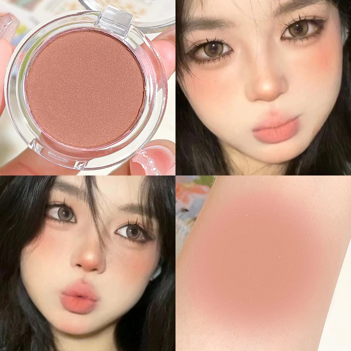 Monochrome Matte Blush – Natural Finish & Soft Glow